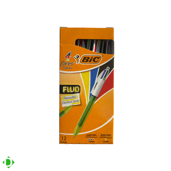 CANETA BIC 4 CORES HIGHLIGHTER FLUO R697