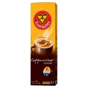 CAPSULA 3CORACOES CAPPUCCINO CLASSIC 10X8