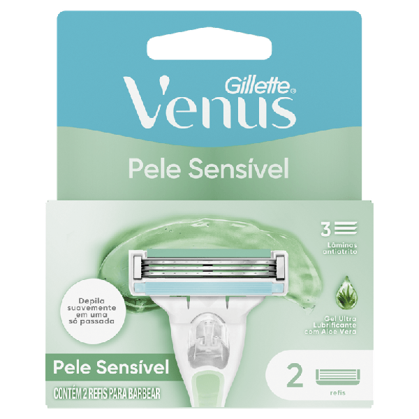 CARGA VENUS PELE SENSIVEL C/2