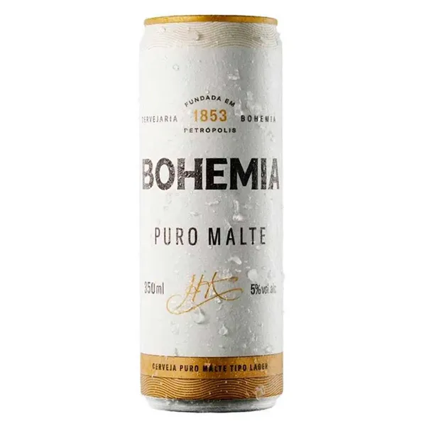 CERVEJA BOHEMIA PURO MALTE LT SLEEK 350M