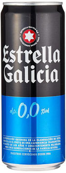 CERVEJA ESTRELLA GALICIA ZERO ALCOOL 330