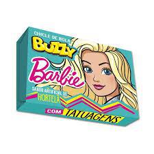 CHICLE BUZZY BARBIE TATOO HORTELA 360G