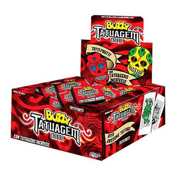 CHICLE BUZZY TATTOO TRIBAL TUTTI FRUTTI