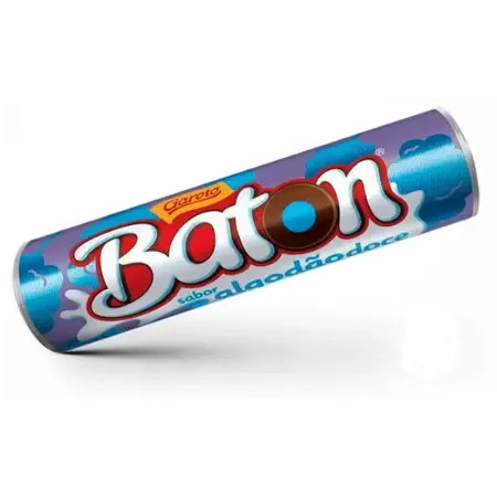 CHOCOLATE BATON GAROTO ALGODAO DOCE BASTAO 16G