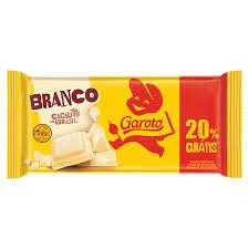 CHOCOLATE GAROTO TAB CHOC BRANCO 80G 20%