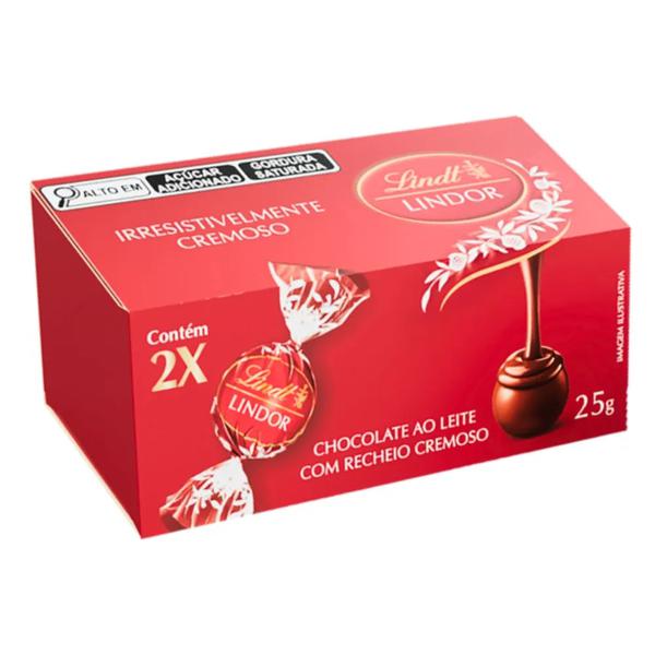 CHOCOLATE LINDT LINDOR DUO AO LEITE 25G