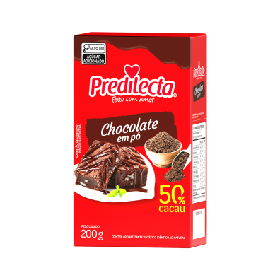 CHOCOLATE PREDILECTA PO 50% CACAU 200G