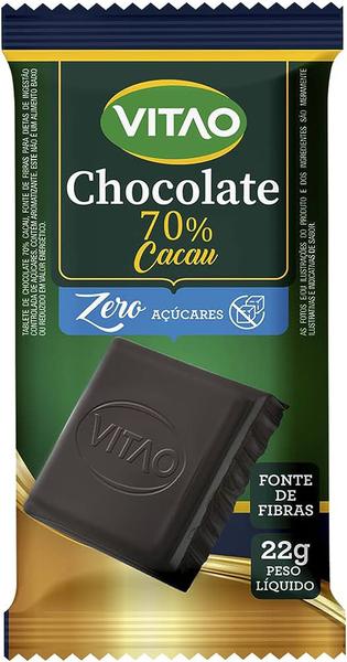 CHOCOLATE VITAO AMARGO 70% ZERO 22G