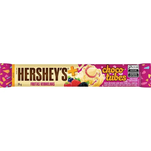 CHOCOTUBES HERSHEYS FRUTAS VRM 25G