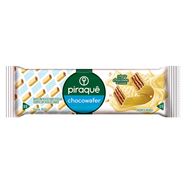 CHOCOWAFER PIRAQUE CHOC BCO 100,8G