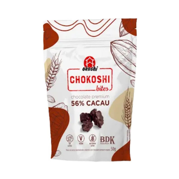 CHOKOSHI BITES 56% CACAU 50G