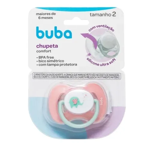 CHUPETA BUBA COMFORT TAM2 ELEFANT ROSA R
