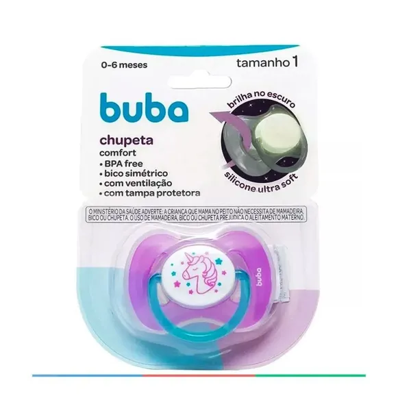 CHUPETA BUBA CONFORT TAM1 NOT UNICORNIO R12662