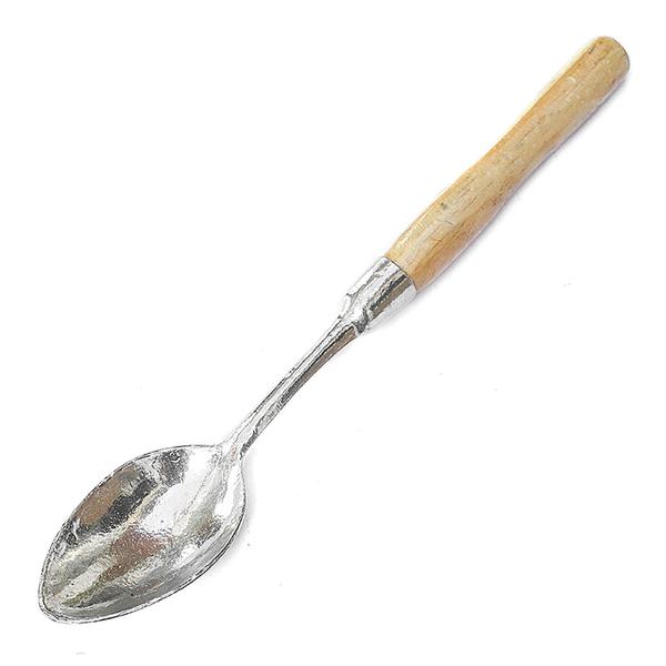 COLHER BARBOSA CABO MADEIRA 27CM R1791