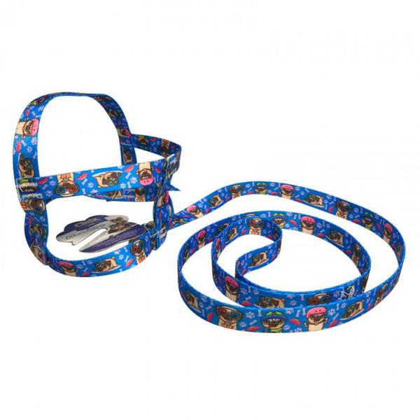 CONJ CLUB PET PEITO GUIA NYLON TUBULAR N