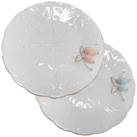 CONJ ROJEMAC 4PRATOS SOBREMESA PORC BIRD