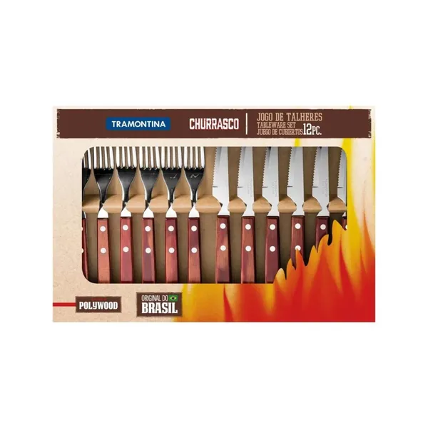 CONJ TALHERES TRAMONTINA POLYWOOD R21199