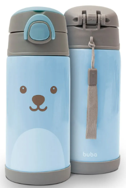 COPO TERMICO BUBA C/CANUDO GUMY AZUL R12
