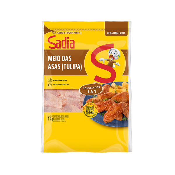 CORTE SADIA TULIPA MEIO ASA FRANG CONG  1KG