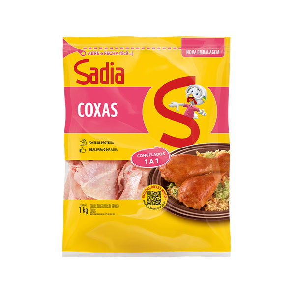 CORTES FRANGO COXA SADIA ZIP 1KG