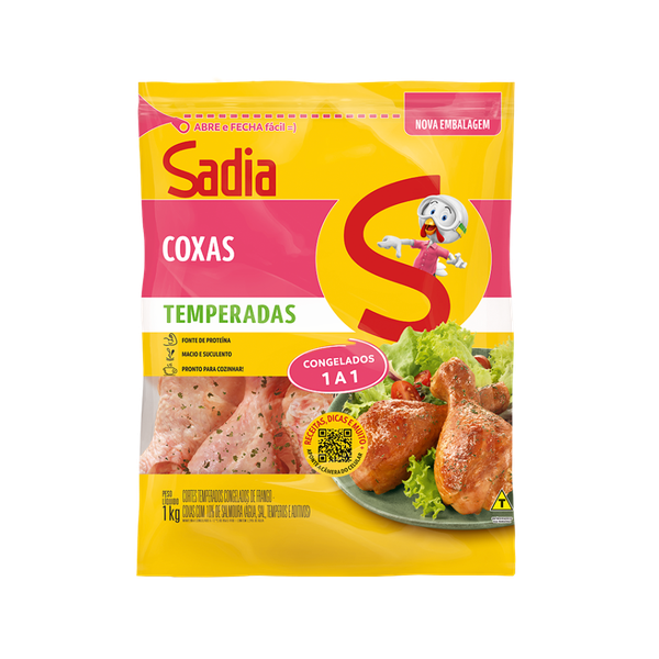 COXA SADIA FRANGO TEMP 1KG