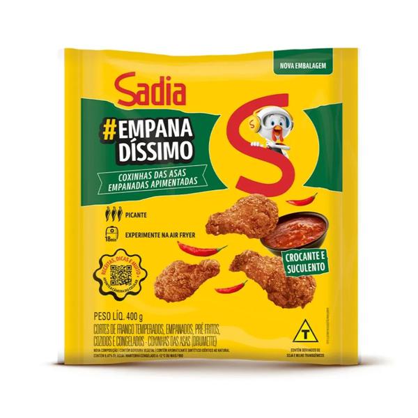 COXINHA SADIA ASAS FRANGO APIMENT 400G