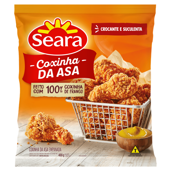 COXINHA SEARA ASAS FRANGO EMPANADA 400G