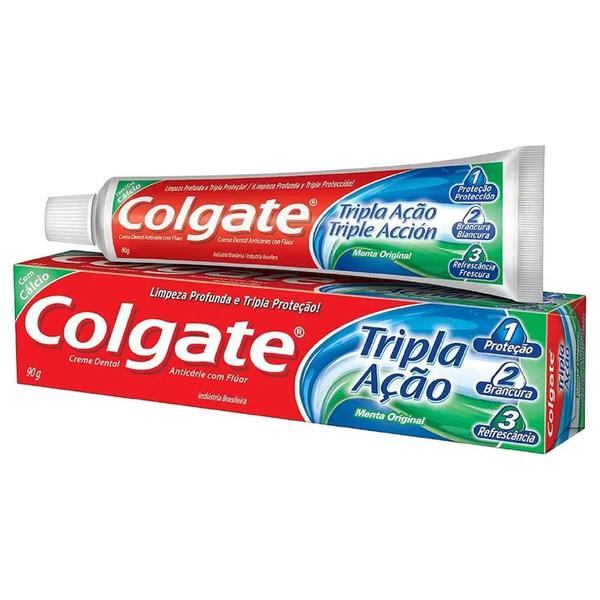 CREME DENT COLGATE TRIP ACAO MENTA 90G C
