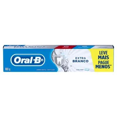 CREME DENTAL ORAL B EXTRA BRANCO 180G