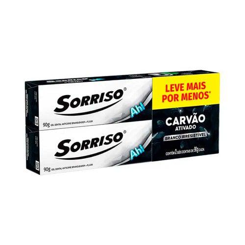CREME DENTAL SORRISO CARVAO 90G C/2