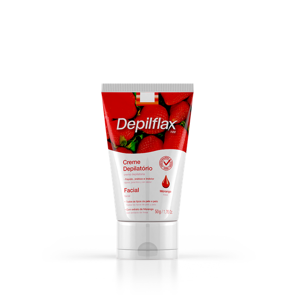 CREME DEPILFLAX FACIAL MORANGO 50G