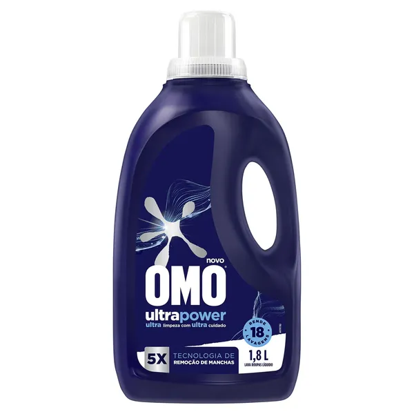 DETERGENTE LIQ OMO ULTRA POWER 1,8L
