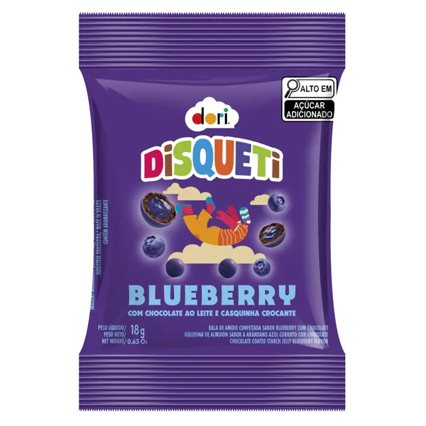 DISQUETI DORI CHOCOLATE BLUEBERRY 18G