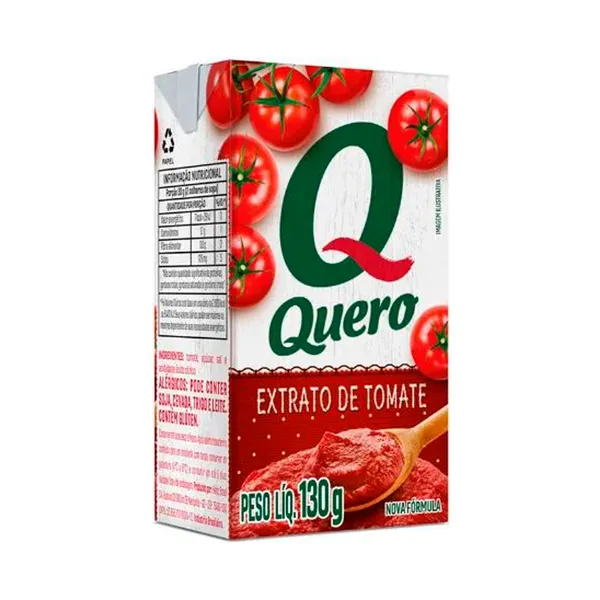 EXTRATO TOMATE QUERO TP 130G