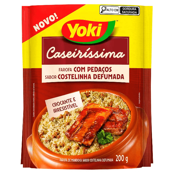 FAROFA YOKI CASEIRISSIMA COSTELINHA 200G