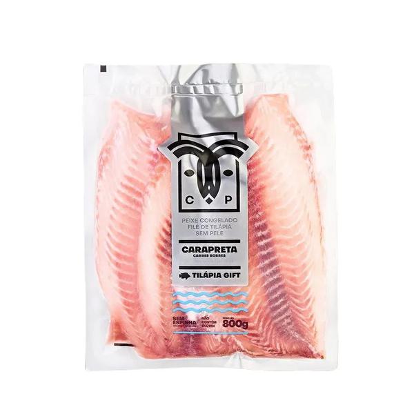 FILE PEIXE TILAPIA CARA PRETA S/PELE 500