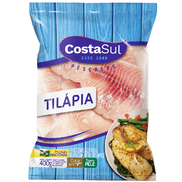 FILE PEIXE TILAPIA COSTA SUL 400G