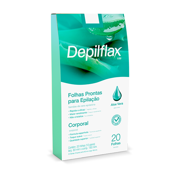 FOLHA PRONTA DEPILFLAX CORPORAL ALOE VER