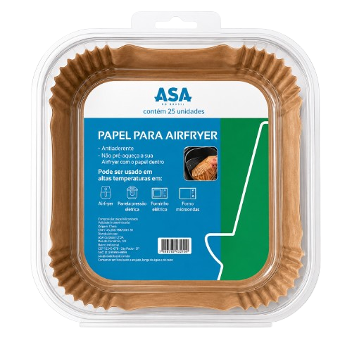 FORMA ASA DO BRASIL DE PAPEL P/ AIRFRYER