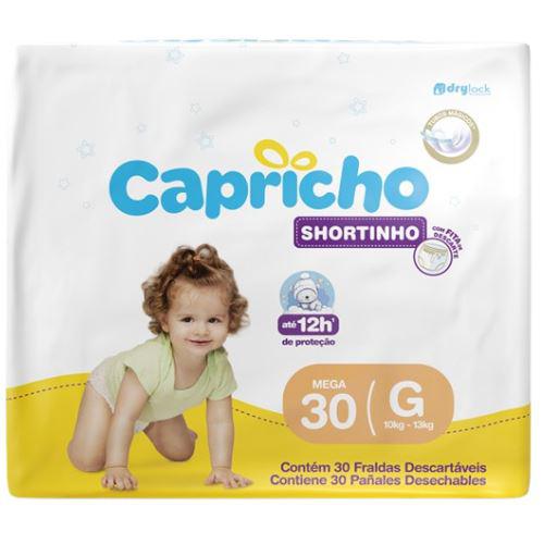 FRALDA CAPRICHO MEGA SHORTINHO G C/30