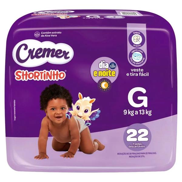 FRALDA CREMER SHORT JUMBO G C/22
