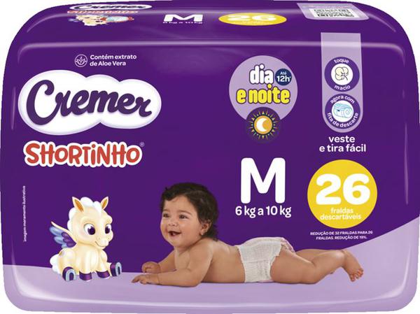 FRALDA CREMER SHORT JUMBO M C/26
