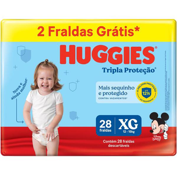 FRALDA HUGGIES DESC TRIPLA MEGUINHA XG C