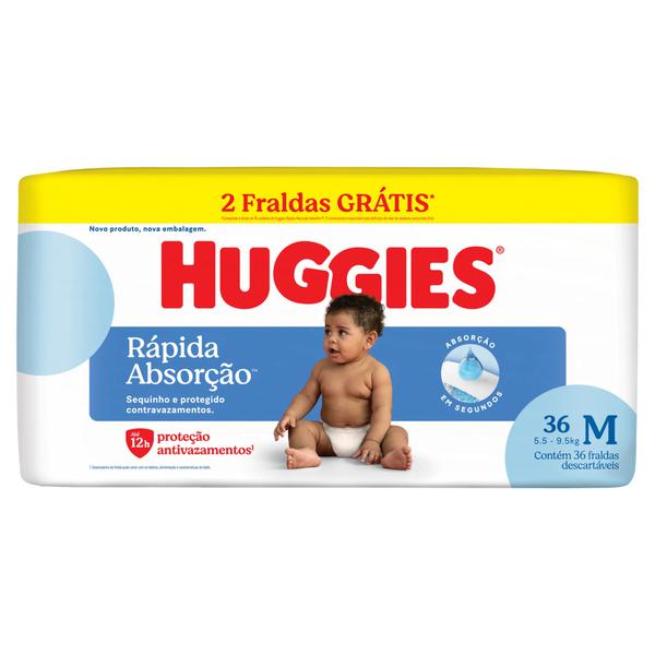 FRALDA HUGGIES DESC TRIPLA PROT MEGUINHA