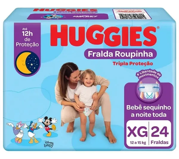 FRALDA HUGGIES DESC TRIPLA ROUPINHA XG C