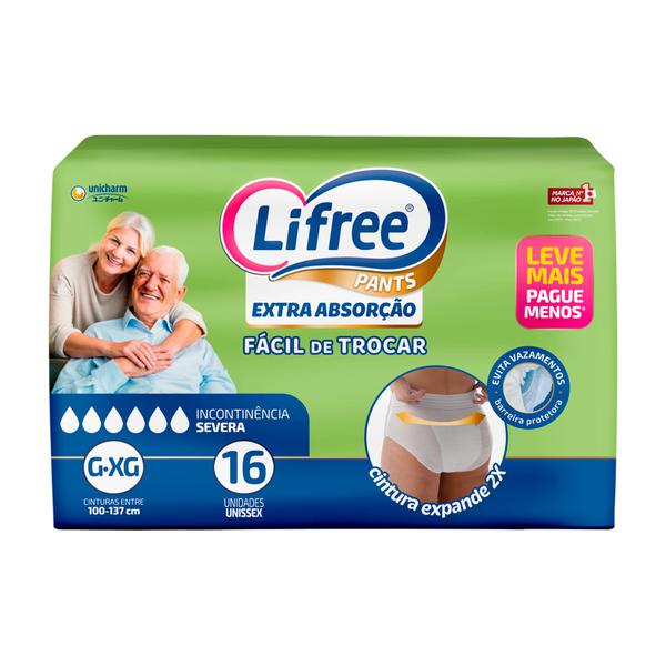 FRALDA LIFREE CALCA GERIATRICA EXTRA ABS