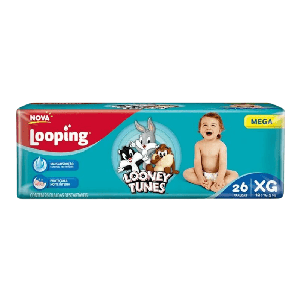 FRALDA LOONEY TUNES MEGA XG C/22