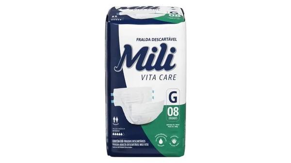 FRALDA MILI VITA ADULTO COMFORT G C/8
