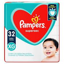 FRALDA PAMPERS SUPERSEC MEGA XG C/32