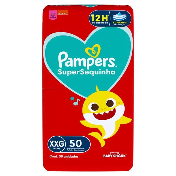 FRALDA PAMPERS SUPERSEQUINHA XXG C/50